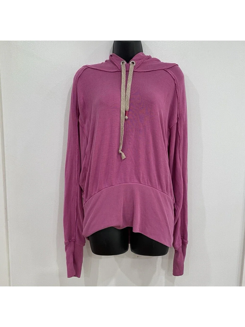 Women’s Free People Movement Size Large Ready Go Hoodie Dolman Pink